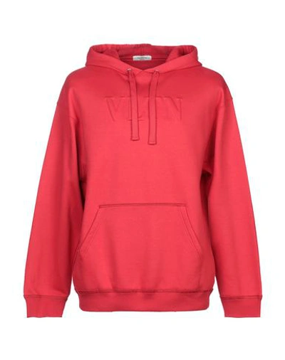 Shop Valentino Sweatshirts In Red