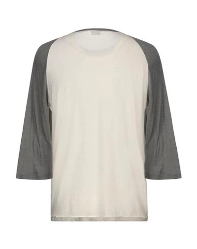 Shop Saint Laurent Man T-shirt Ivory Size Xxl Cotton, Wool In White
