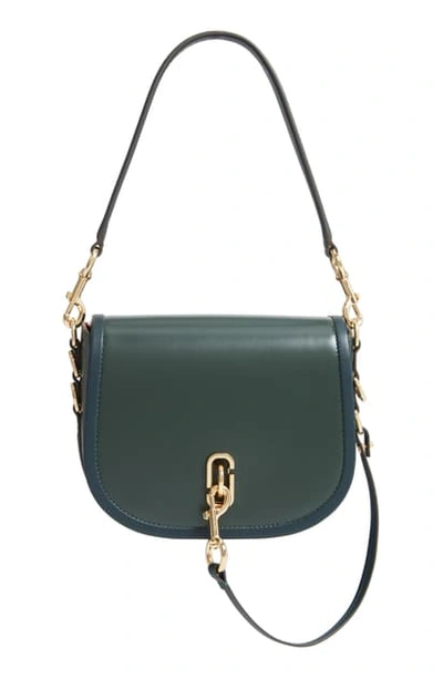Shop Marc Jacobs Leather Saddle Bag - Green In Olive