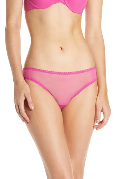 Shop On Gossamer Mesh Bikini In Peony