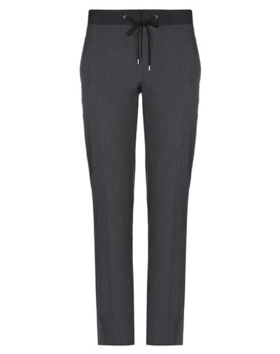 Shop Lanvin Casual Pants In Steel Grey