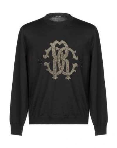 Shop Roberto Cavalli Sweaters In Black