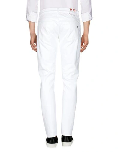 Shop Dondup Man Jeans White Size 35 Cotton, Elastane