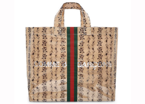 comme des garcons paper tote bag
