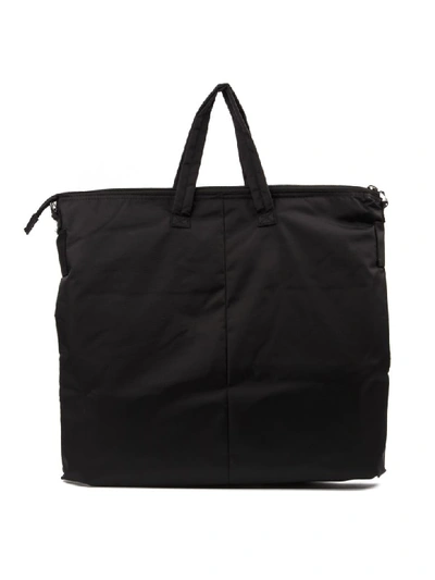 Shop Dondup Black Nylon Pockets Shoulder Bag