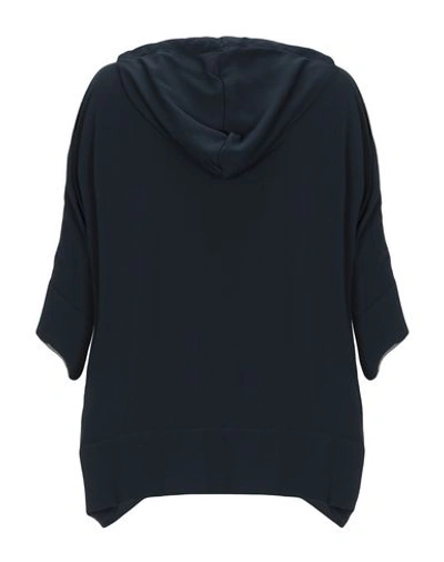 Shop Armani Exchange Hooded Sweatshirt In Dark Blue