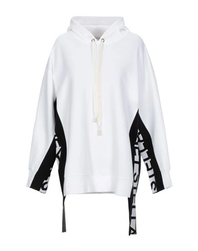 Shop Stella Mccartney Woman Sweatshirt White Size 8-10 Cotton, Polyamide, Viscose, Polyester