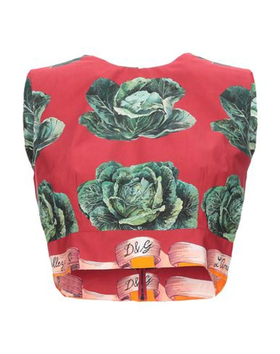 Shop Dolce & Gabbana Tops In Red