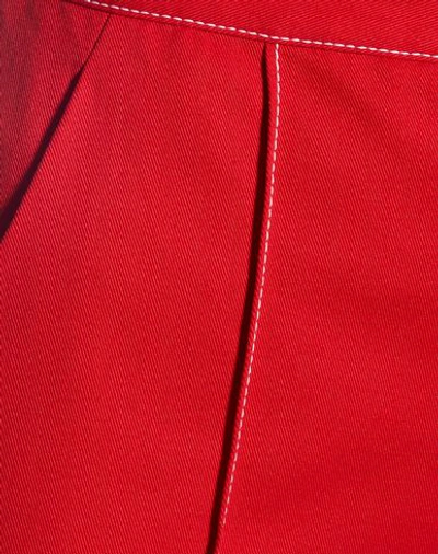 Shop Rosie Assoulin Woman Pants Red Size 4 Cotton