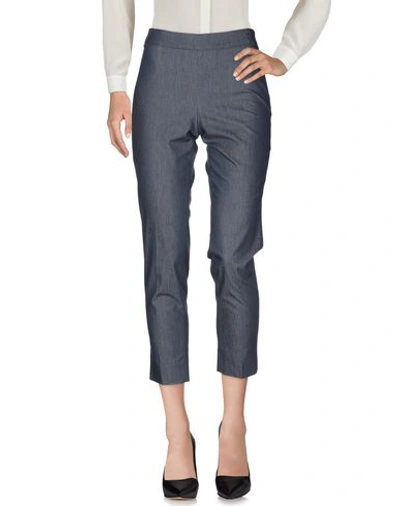 Shop Weill Casual Pants In Slate Blue