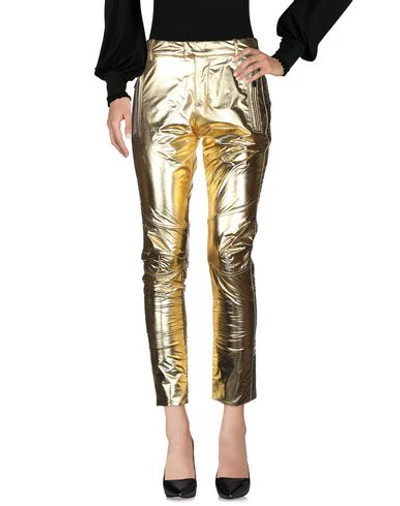 Shop Barbara Bui Casual Pants In Gold