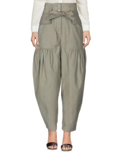 Shop Stella Mccartney Casual Pants In Military Green