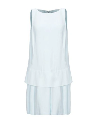 Shop Emporio Armani Short Dress In Azure