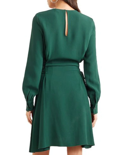 Shop Theory Short Dress In Dark Green