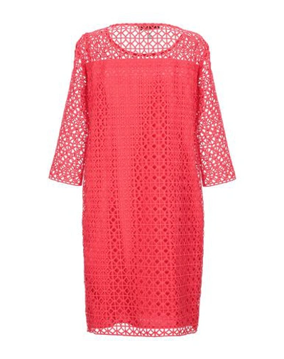 Trussardi Jeans Short Dresses In Red