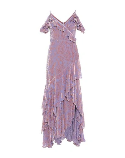 Shop Peter Pilotto Long Dresses In Light Purple