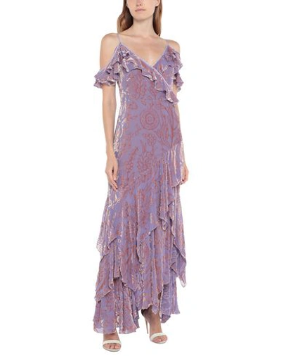 Shop Peter Pilotto Long Dresses In Light Purple