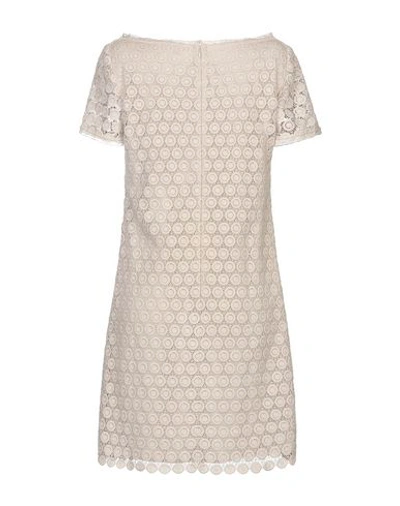 Shop Burberry Short Dresses In Beige