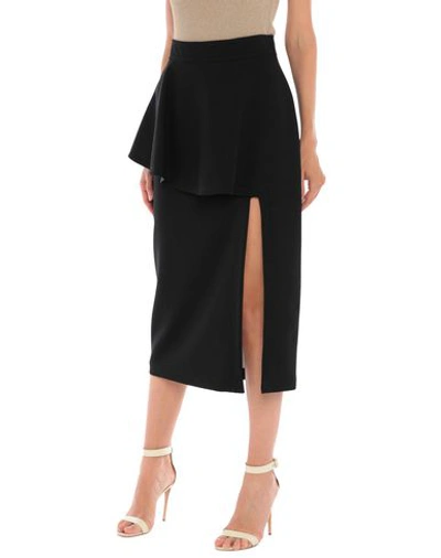 Shop Stella Mccartney Woman Midi Skirt Black Size 10-12 Wool, Elastane