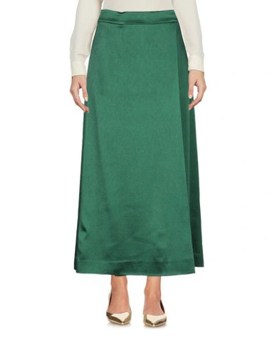 Shop Theory Midi Skirts In Green
