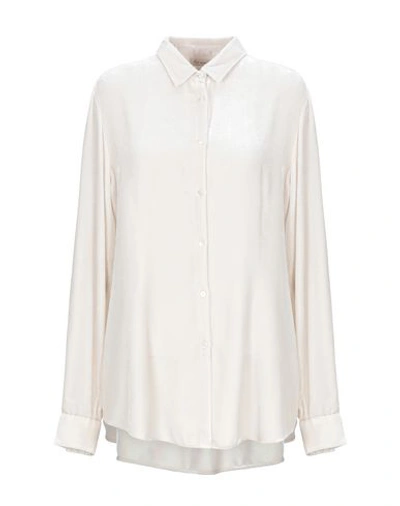 Shop Her Shirt Solid Color Shirts & Blouses In Light Grey