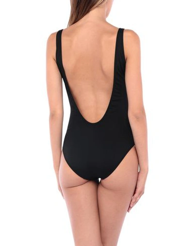 Shop Moschino One-piece Swimsuits In Black