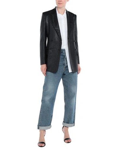 Shop Roberto Cavalli Suit Jackets In Black
