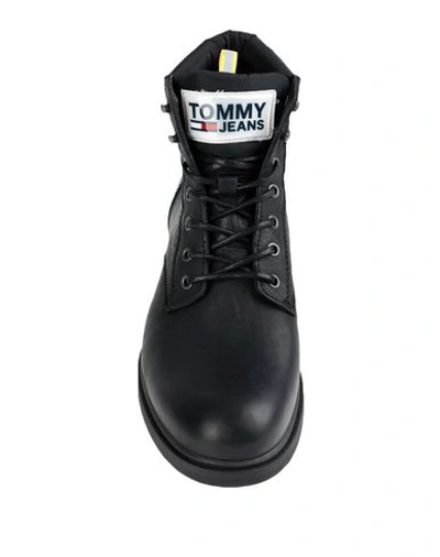 Shop Tommy Jeans Boots In Black