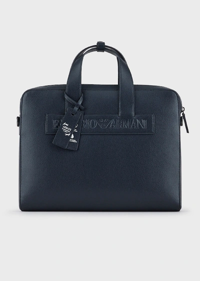 Shop Emporio Armani Briefcases - Item 45481964 In Navy Blue
