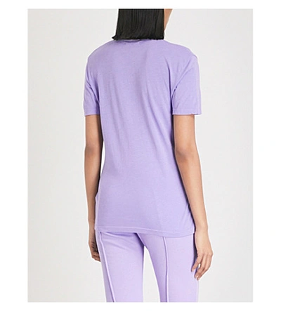 Shop Cotton Citizen Classic Cotton-jersey T-shirt In Pastel Purple