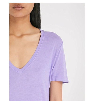 Shop Cotton Citizen Classic Cotton-jersey T-shirt In Pastel Purple