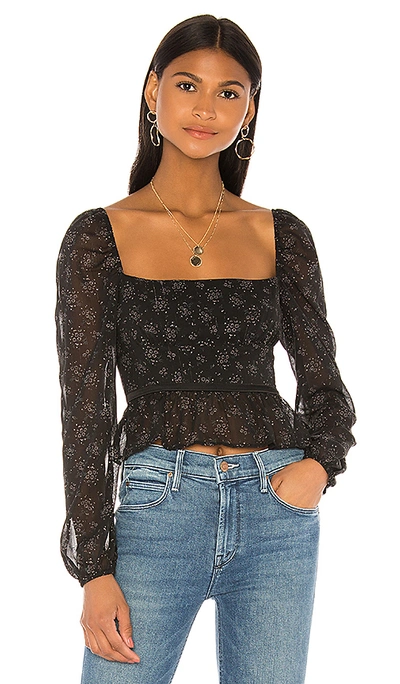 Shop Privacy Please Sienna Top In Black Amelia Floral