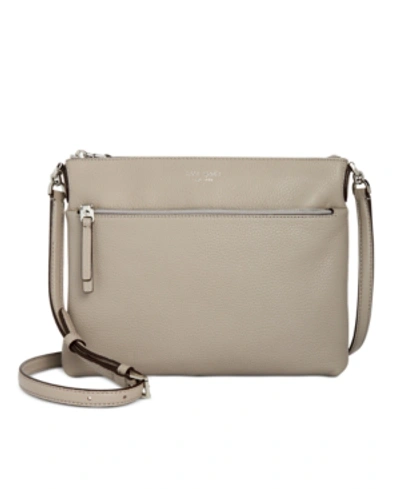 Shop Kate Spade New York Polly Crossbody In True Taupe/sliver