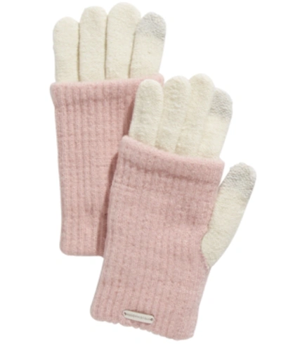Shop Steve Madden Solid Cover Magic Gloves In Cream