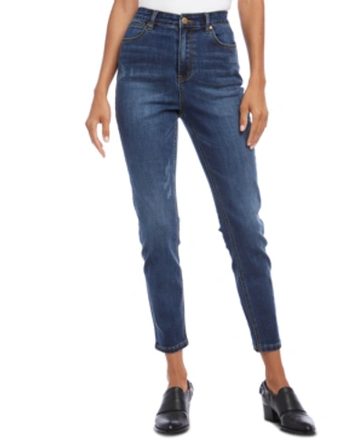 Shop Karen Kane Distressed Skinny Jeans In Denim
