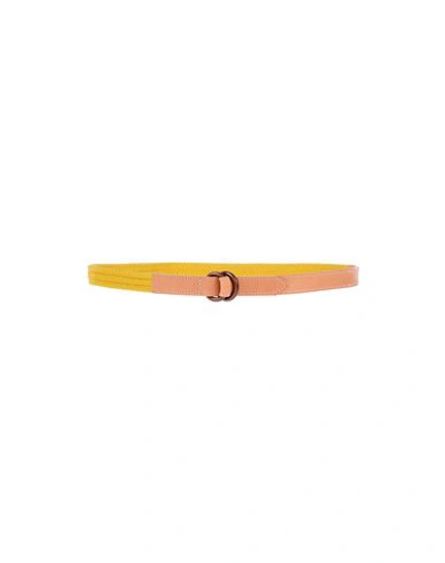 Shop Aglini Regular Belt In Yellow