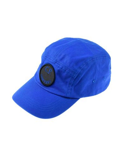 Shop C.p. Company Hat In Bright Blue