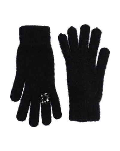 Shop Pinko Gloves In Black