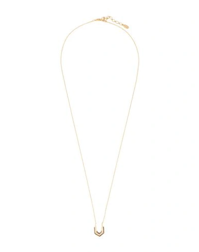 Shop Astrid & Miyu Necklaces In Gold