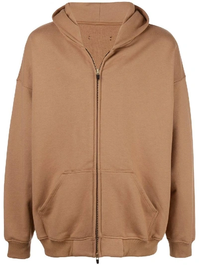 Shop Fear Of God Rust Brown Hoodie