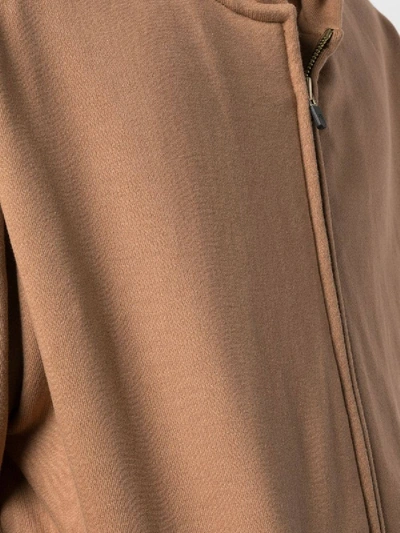 Shop Fear Of God Rust Brown Hoodie