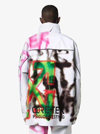 Shop Off-white X Gore-tex Graffiti Print Ski Jacket In Multicolor