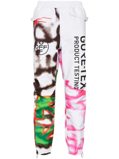 Shop Off-white X Gore-tex Graffiti Pants In Multicolor