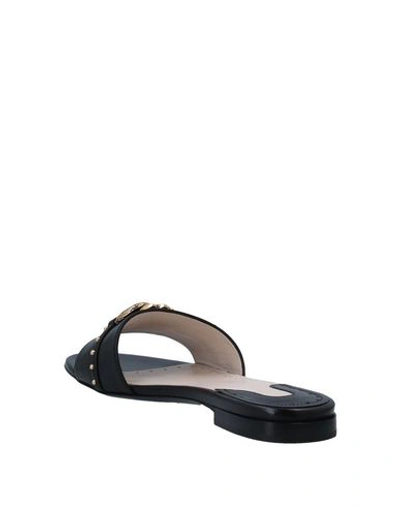 Shop Roberto Cavalli Sandals In Black