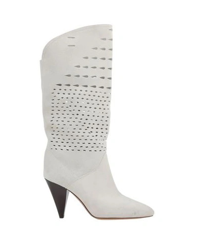 Shop Isabel Marant Ankle Boots In Light Grey