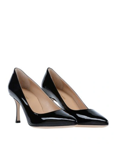 Shop Sergio Rossi Woman Pumps Black Size 6.5 Soft Leather
