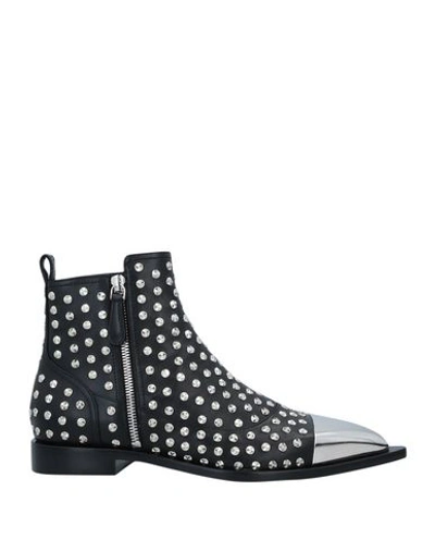 Shop Alexander Mcqueen Ankle Boots In Black