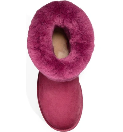 Shop Ugg Classic Ii Genuine Shearling Lined Short Boot In Bougainvillea Suede