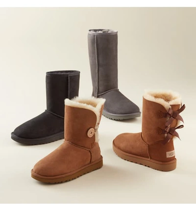 Shop Ugg Classic Ii Genuine Shearling Lined Short Boot In Eucalyptus Spray Suede