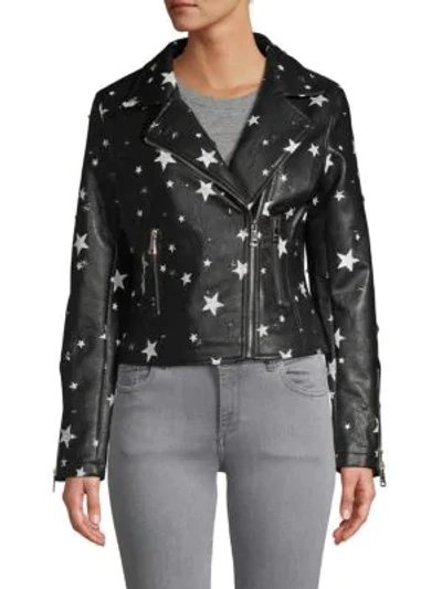 Vigoss studded top leather jacket